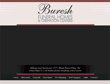 Tablet Screenshot of bureshfuneralhomes.com
